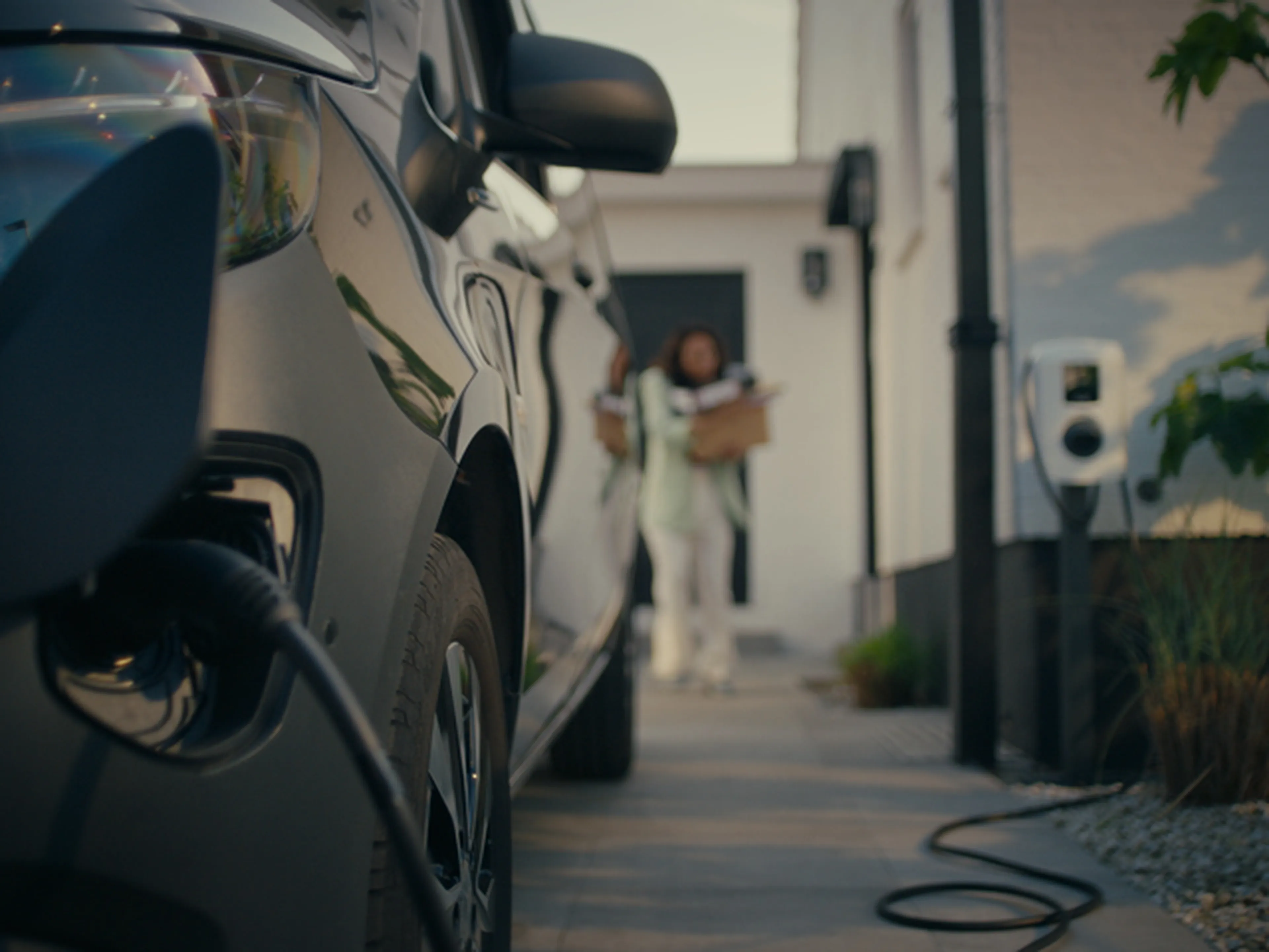 recharge de voiture sur un chargeur domestique